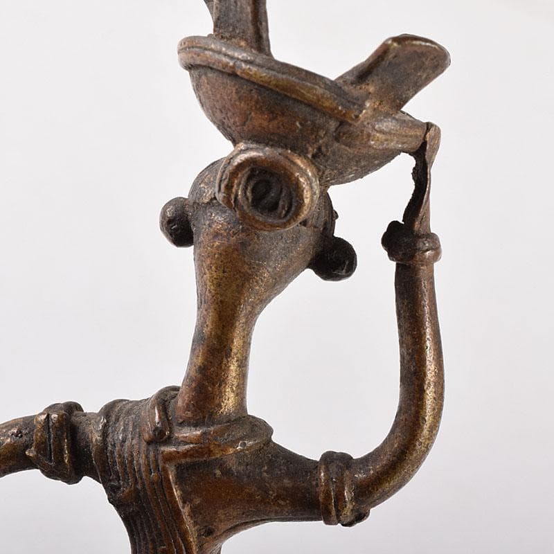 東南アジア　アフリカン美術　古銅　人物像　置物　V　7924