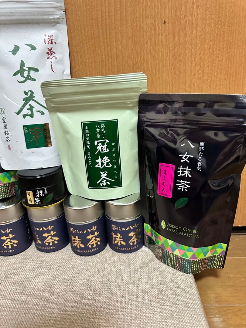 八女抹茶セット【新品】 星野製茶園 八女抹茶 もくれん