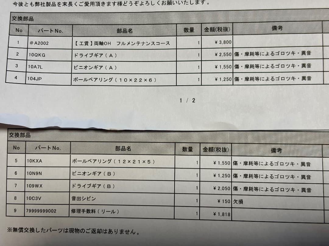 タリカ25II 中古 フルOH直後