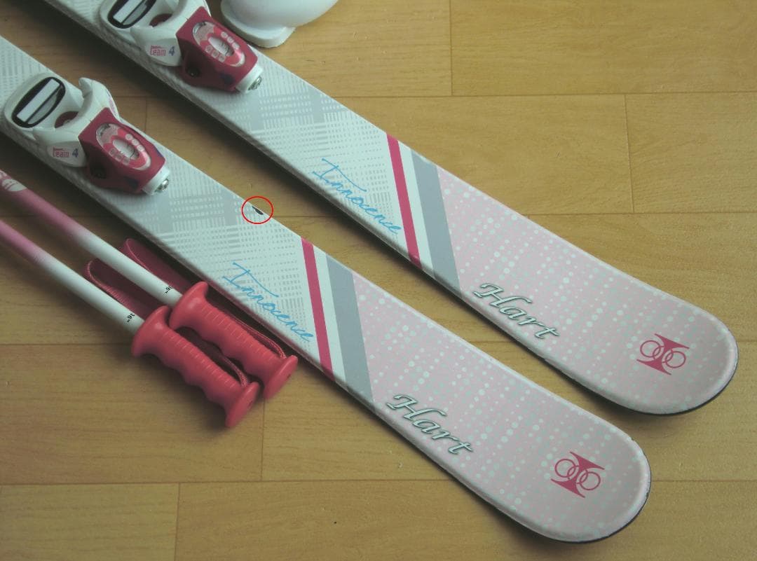 ■■送料無料■Hart■子供用スキーフルセット■板118靴22■WAX済■■