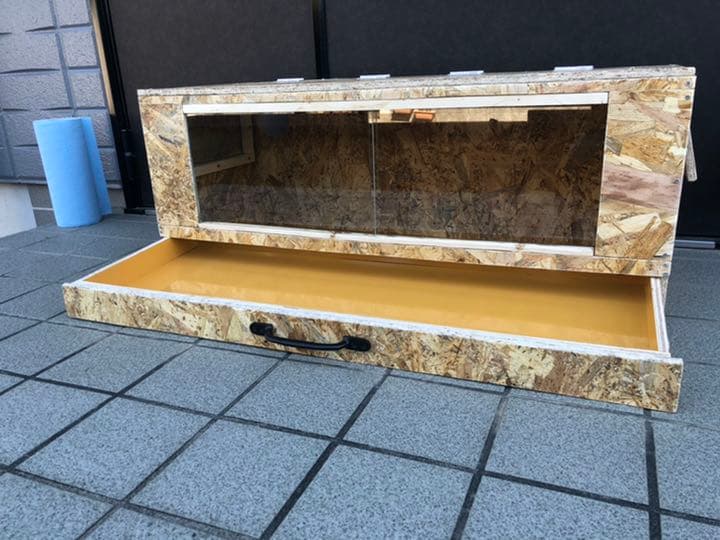 ★爬虫類木製ゲージ★　※引出し付き・スライドガラス