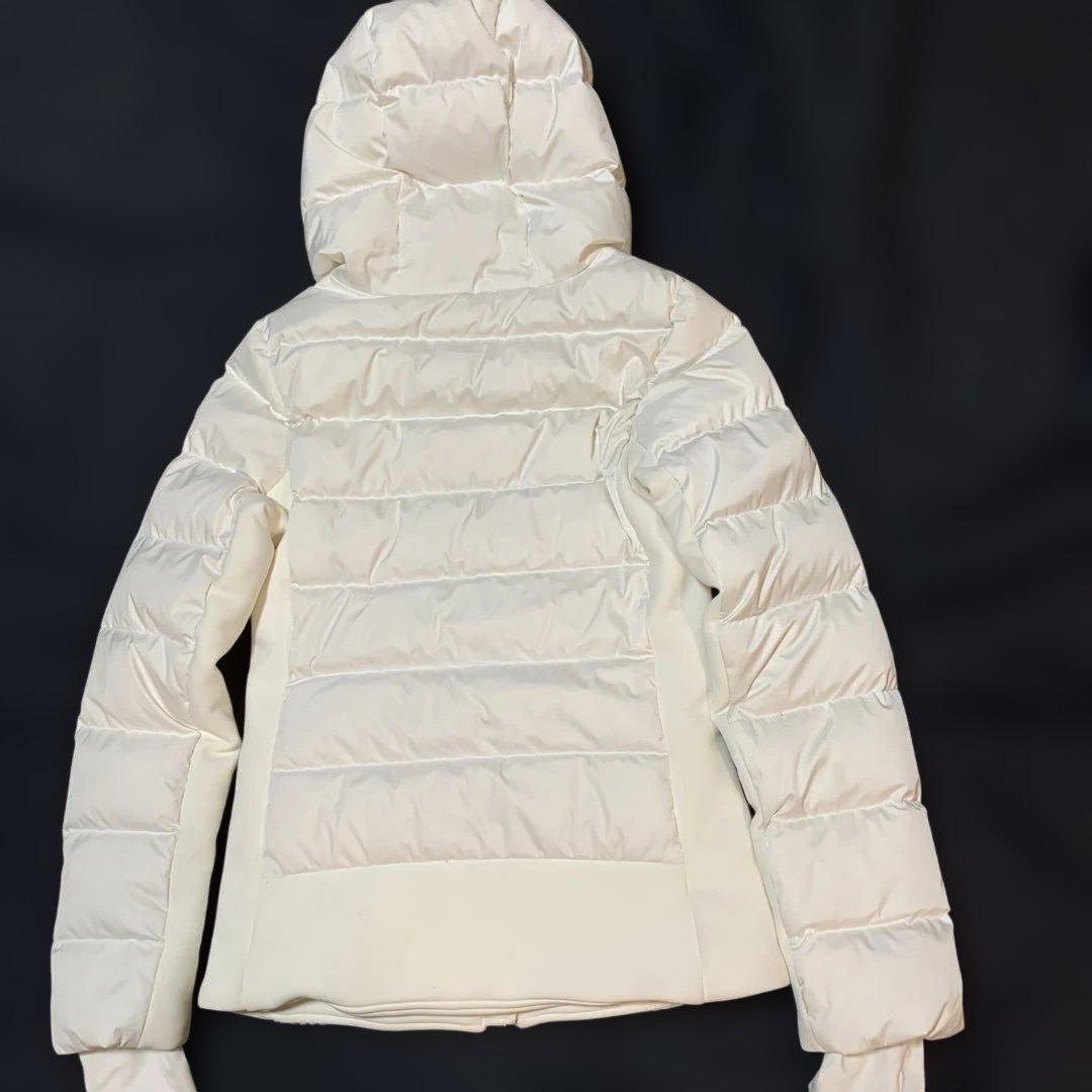 fusalp スキーウェアフード付きホワイトダウンジャケット