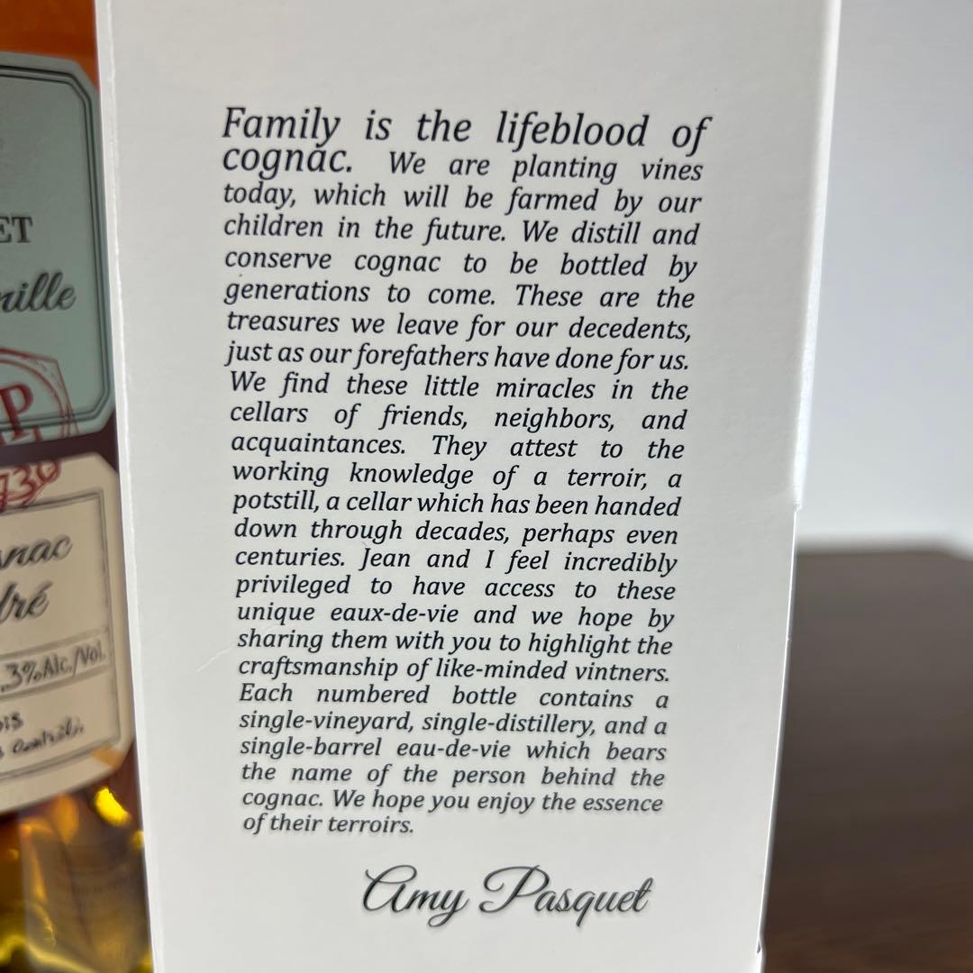 ウイスキー Jean-Luc Pasquet Le Cognac d' Andre