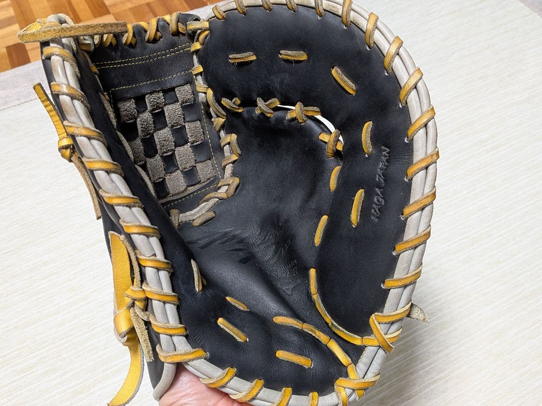 ミズノプロ　波賀ジャパン　店舗別注オーダー中田翔型ファーストミット　化粧箱付き