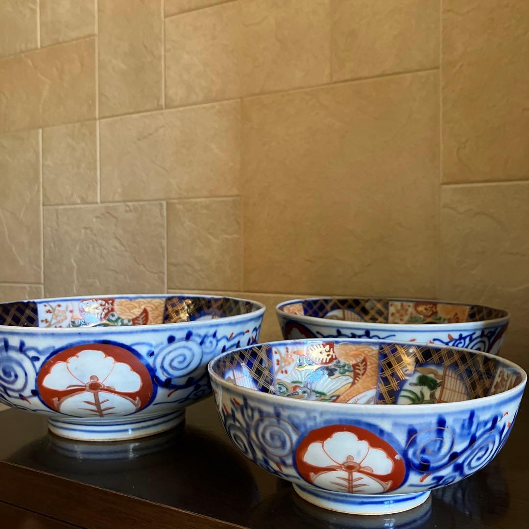 お値下げ 古伊万里 三つ組鉢 骨董品