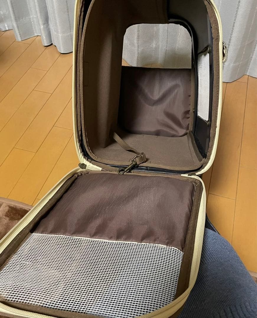 キャスター付きペットキャリー/ディズニー(ミッキー＆ミニー)柄