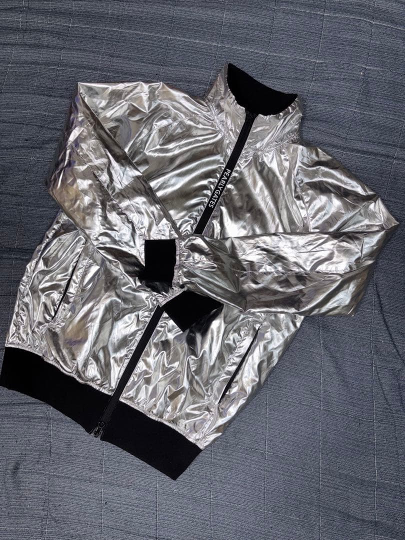 （超美品）パーリーゲイツ、プラチナシルバー、ジップジャケット、ブルゾン、サイズ4