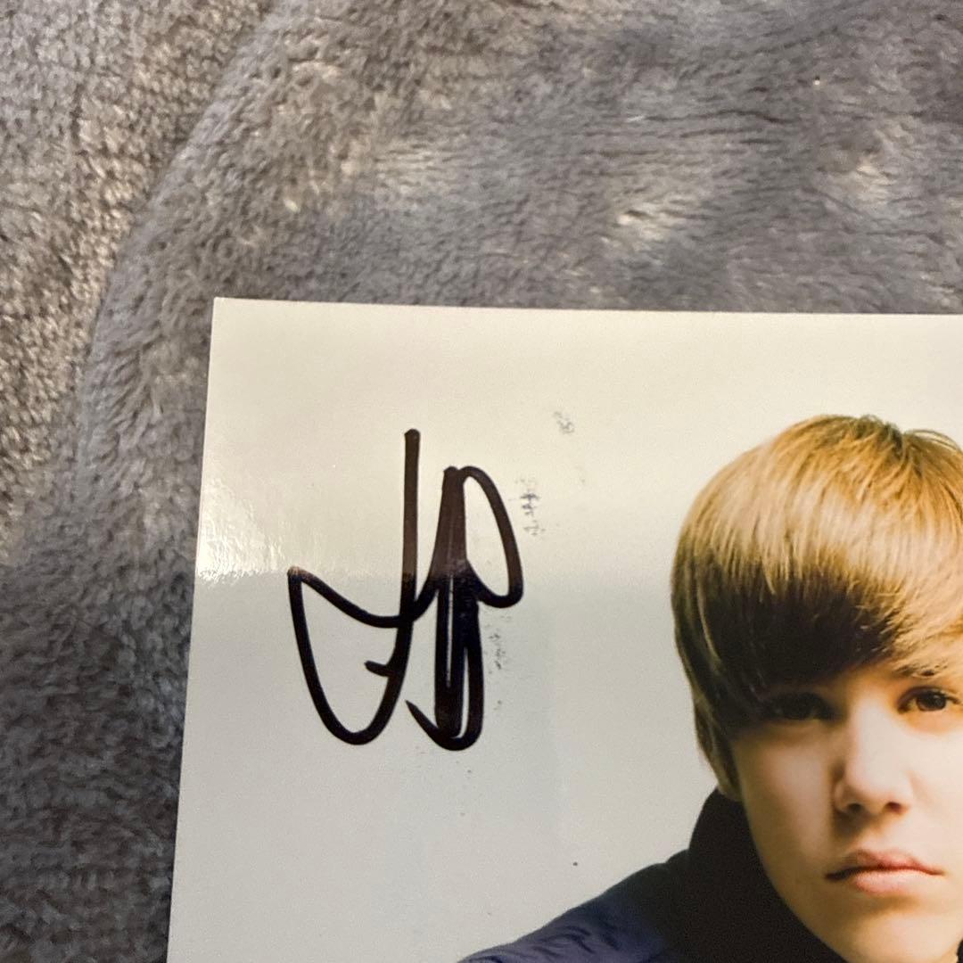 ジャスティン・ビーバー　Justin Bieber 生サイン　2枚セット