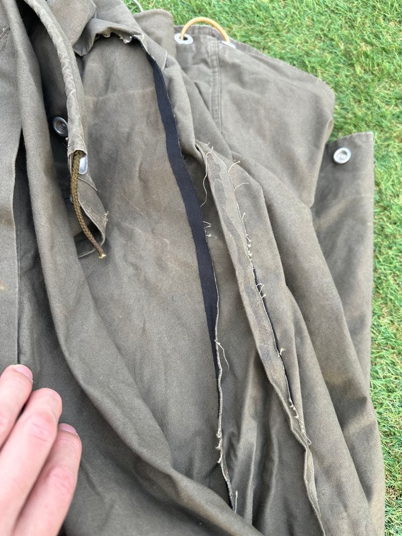 ［当時物・ヴィンテージ］ドイツ軍幕　2枚1セット　パップテント　フルセット