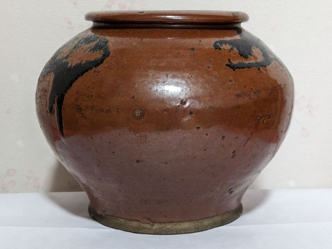 ♦丹波焼 古陶磁 壺 江戸時代 古美術品 置物 アンティーク骨董品 コレクション