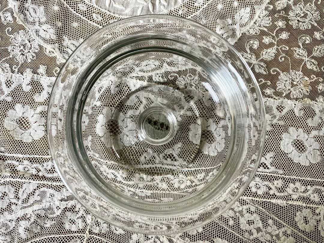 19世紀手吹きガラスの脚付コンフィチュールグラス　フランスアンティーク　クープ