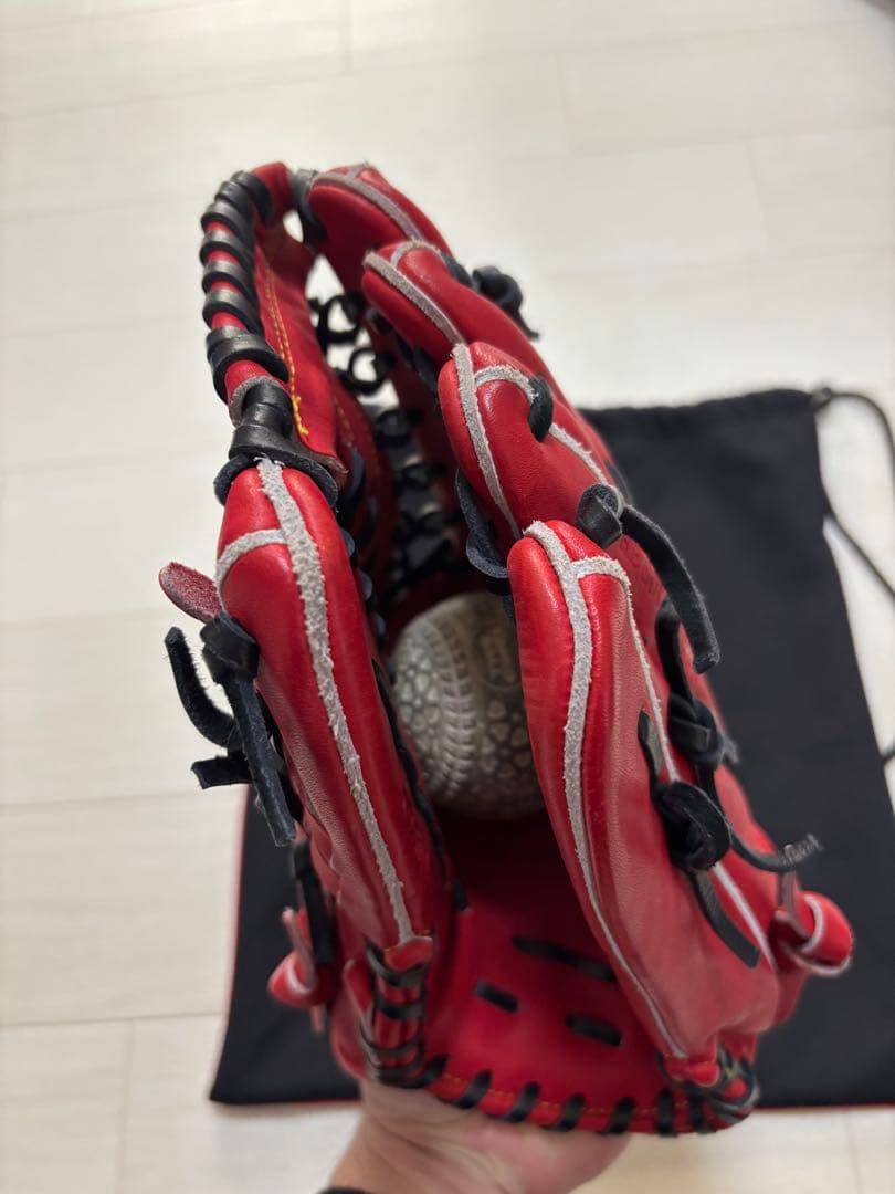 Rawlings 外野用軟式グローブ 赤