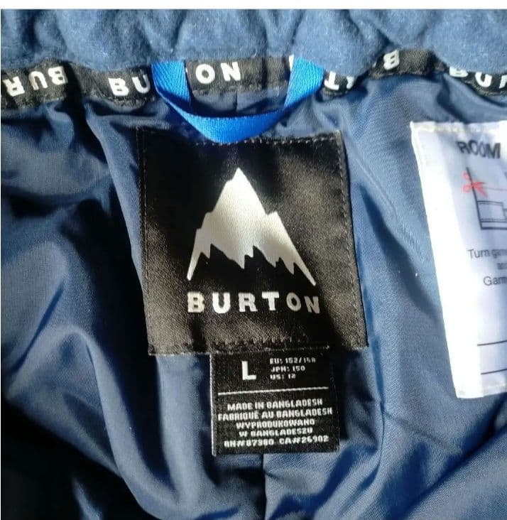 BURTON スノーボードウェアジャケット M パンツL 青