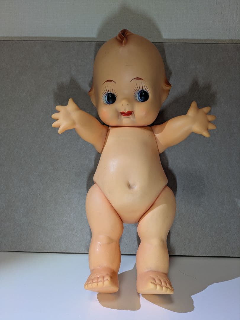 キューピー人形　緑羽根付き　特大 約55cm