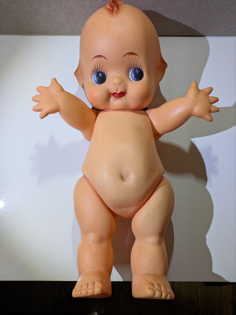 キューピー人形　緑羽根付き　特大 約55cm