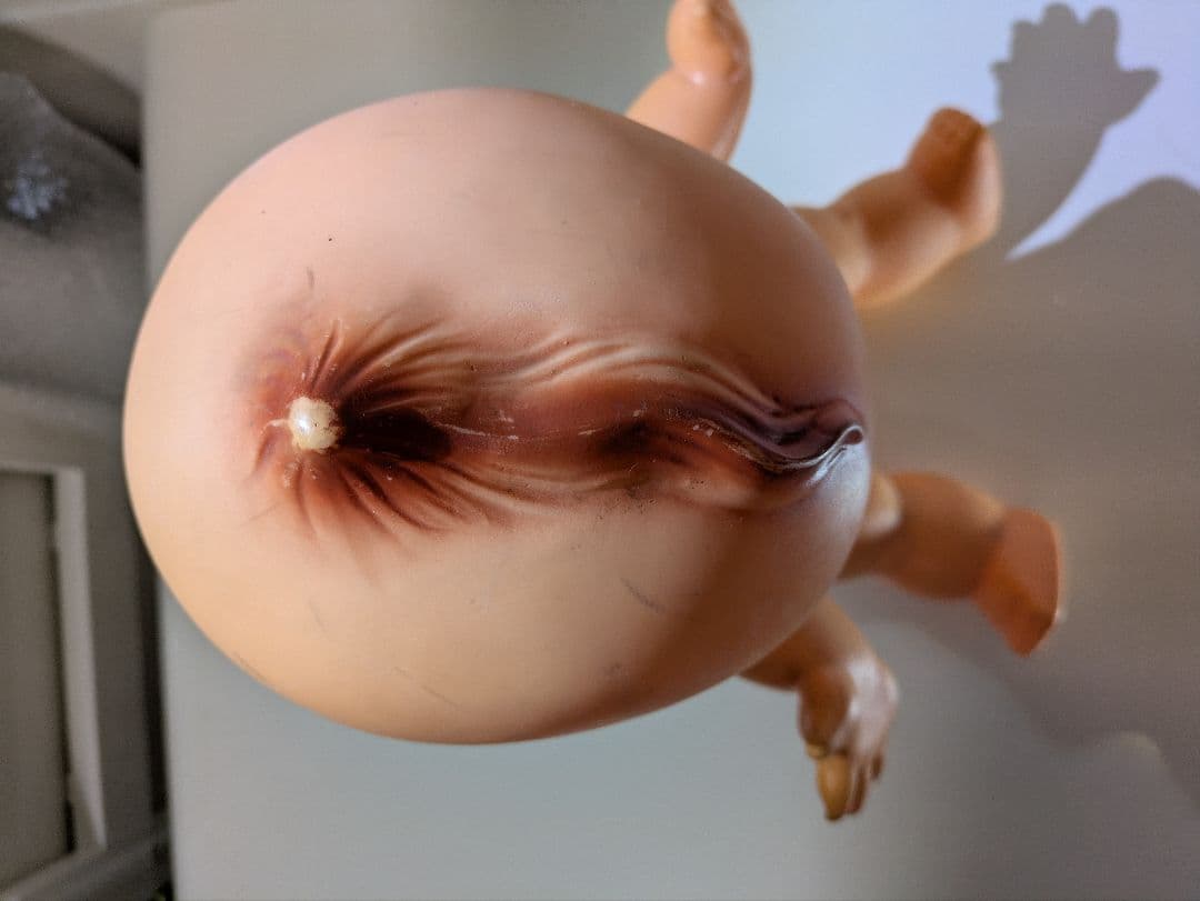 キューピー人形　緑羽根付き　特大 約55cm