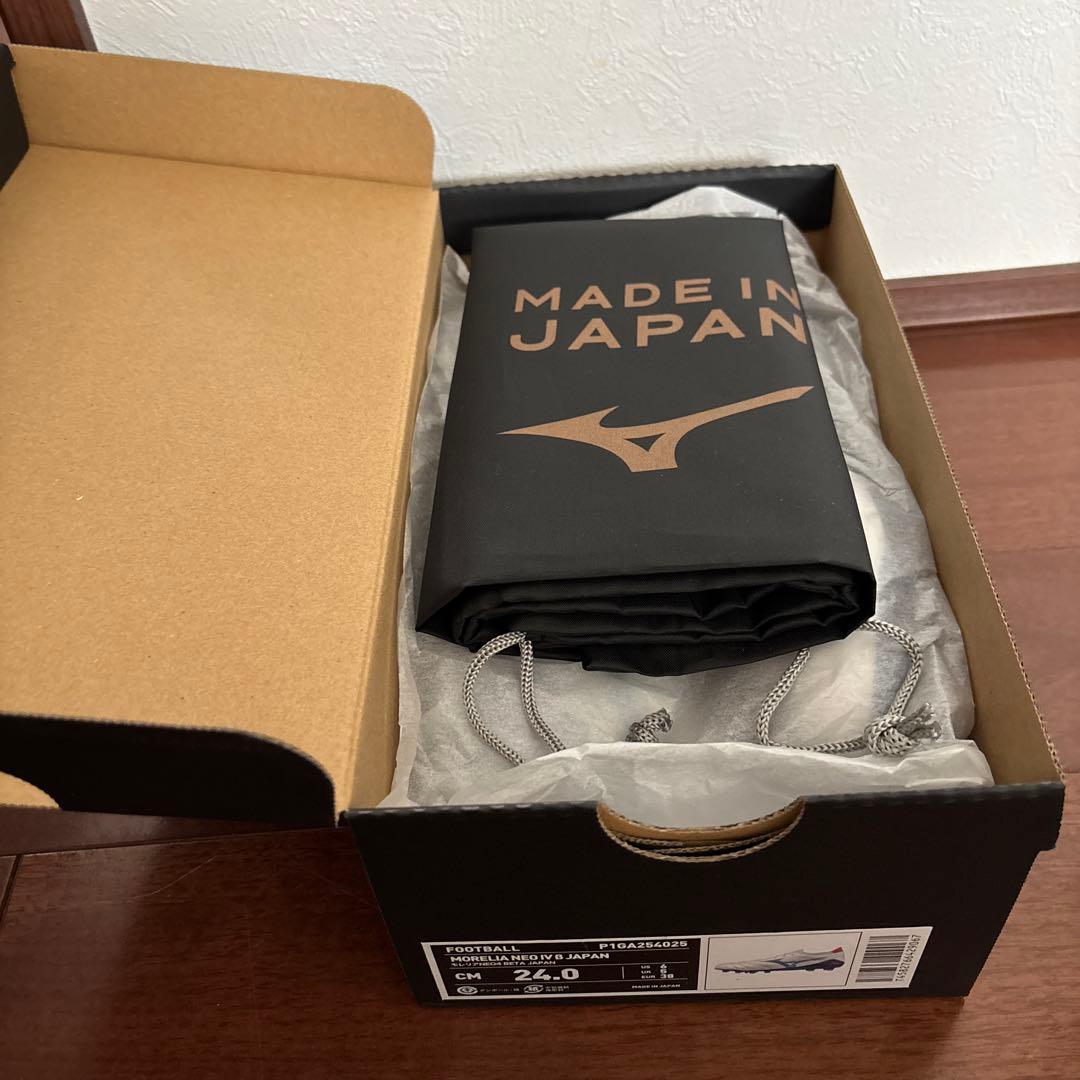 新品　レアサイズ　限定　ミズノ　モレリア ネオ4 β JAPAN 24.0