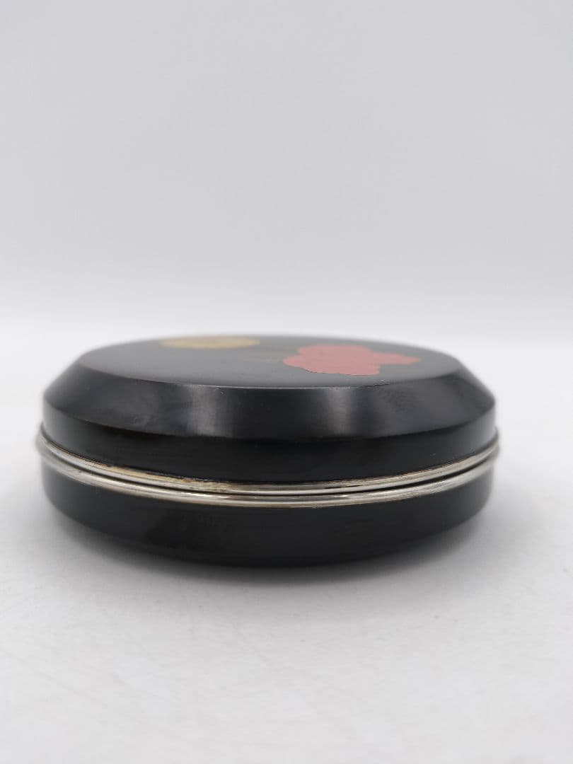 c863 香合 高台寺蒔絵 海仙在判 岡本湯斉　木箱 茶道具 古物