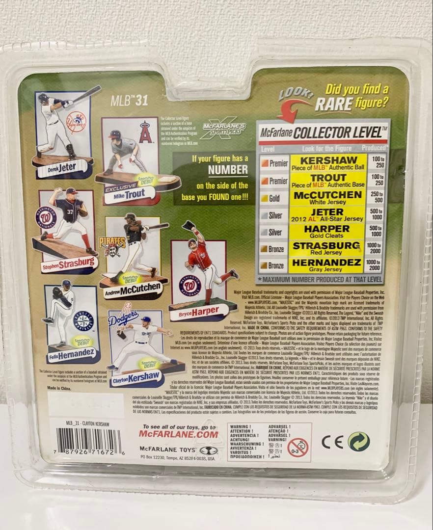 Mcfarlane マクファーレン MLBフィギュア クレイトン・カーショー