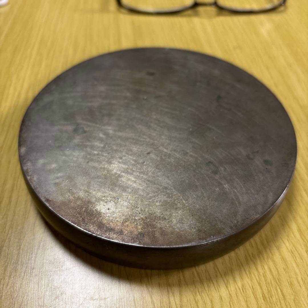 希少〇状態良〇大名道具〇作家物〇江戸時代　古鏡　円鏡　鶴亀松