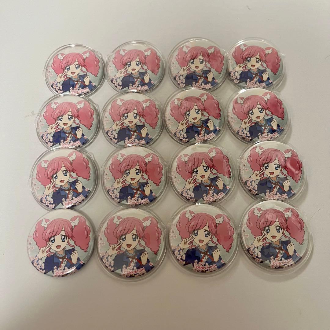 アイカツ メモリアルハンカチ 缶バッジ 天羽まどか