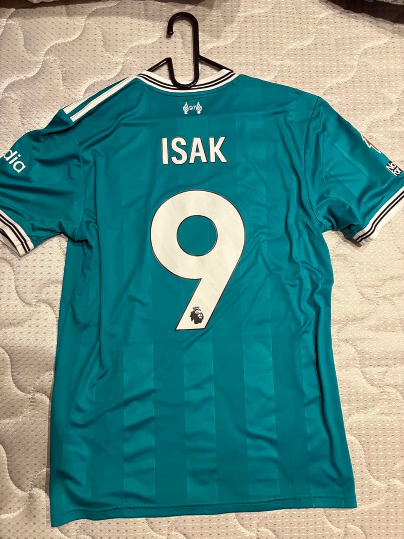 リバプール　サード　ユニフォーム　イサク　フルパッチ　正規品　2XL