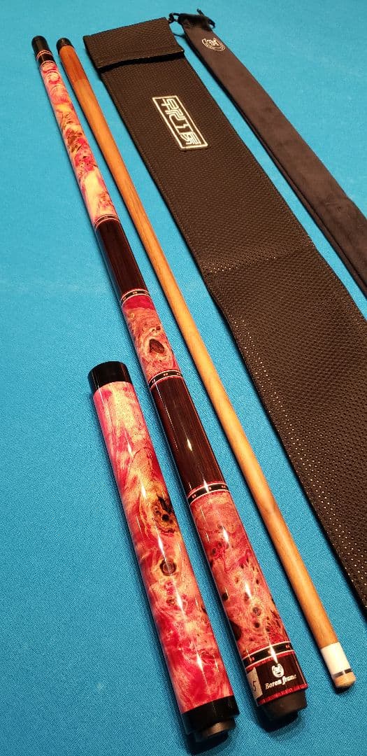 新作　早川工房カスタムキュー　グリップ3分割ストレート　エクステンションセット