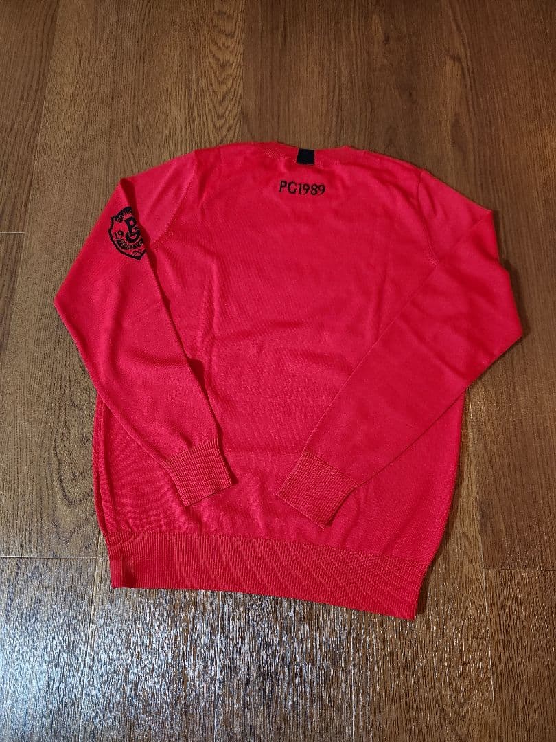 【新品未使用】PEARLY GATES 薄手セーター赤 サイズ0(S)