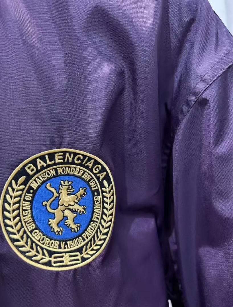 Balenciaga FW25パープル MA-1ジャケット
