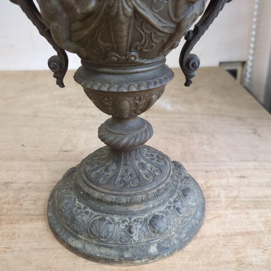 アンティーク　ランプ　ガラス　オブジェ　骨董　アルコールランプ　ディスプレイ　灯