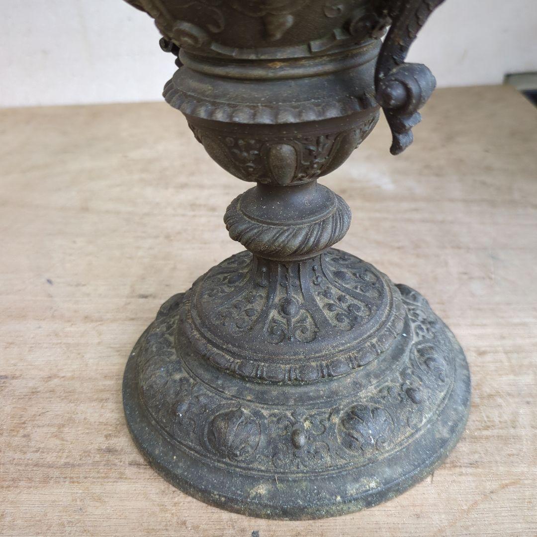 アンティーク　ランプ　ガラス　オブジェ　骨董　アルコールランプ　ディスプレイ　灯