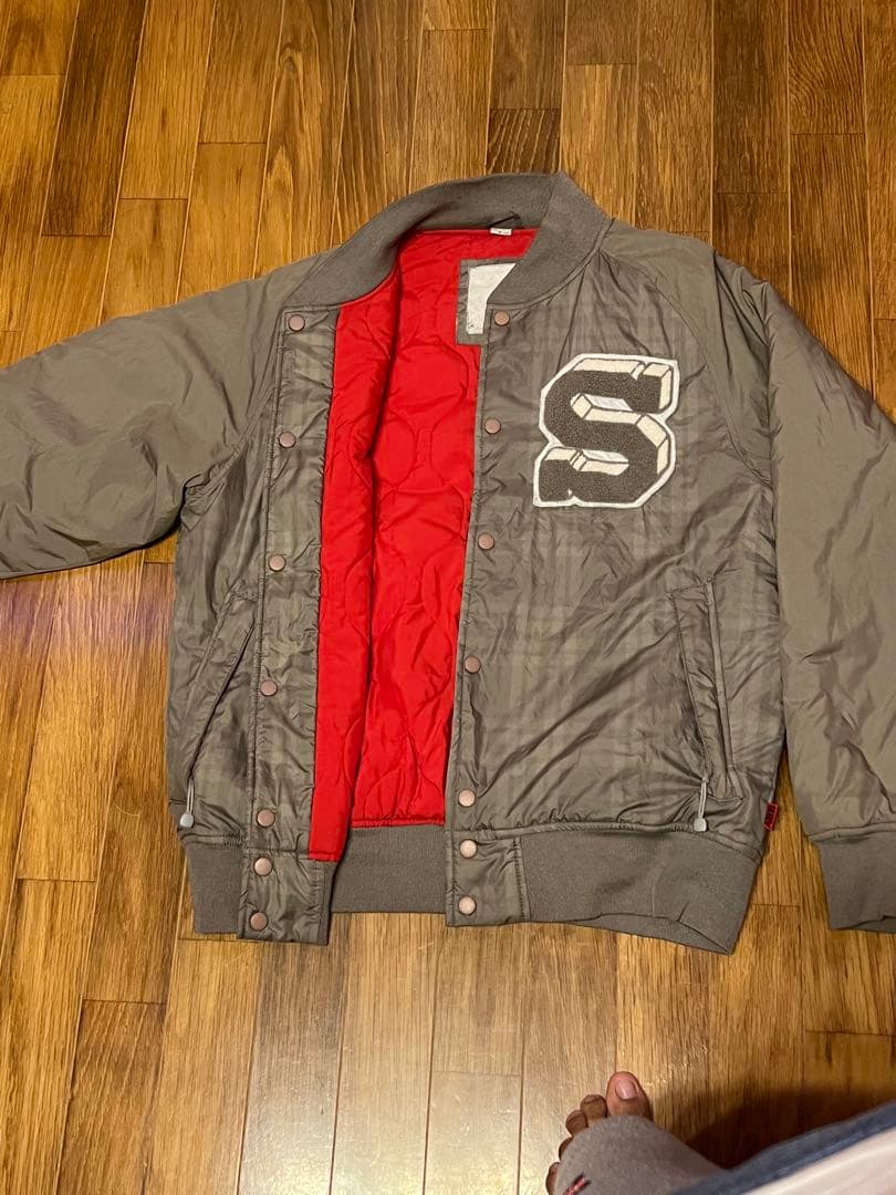 STUSSY ボンバージャケット オリーブグリーン