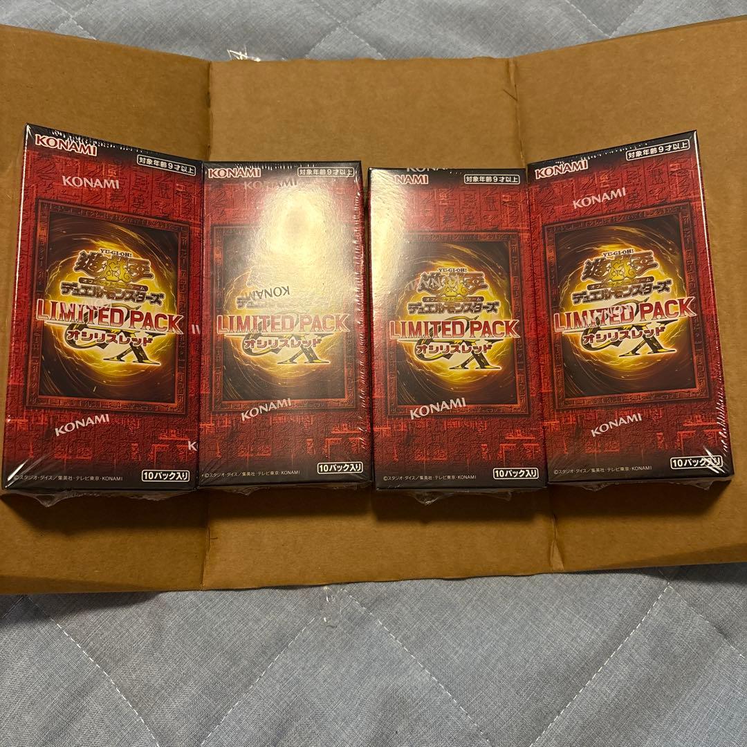 遊戯王　LIMITEDPACKGXオシリスレッド　4BOX
