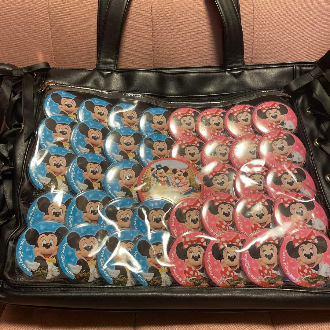 ディズニー ミキミニ 缶バ 痛バ