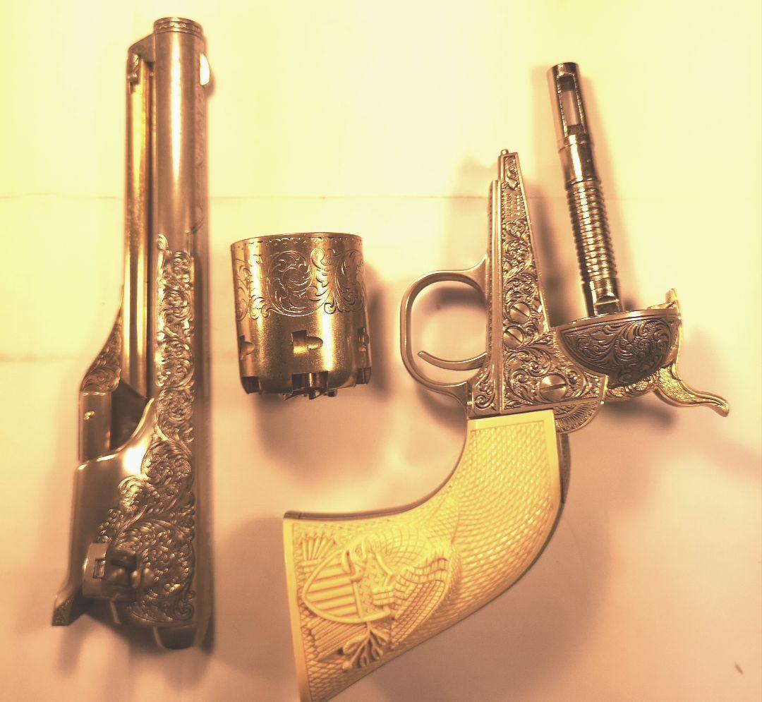 フランクリンミント カスタ—将軍の コルト 1861ネ—ビ— ABS製モデルガン