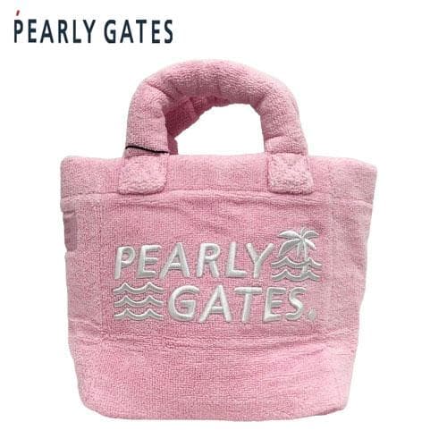 ○★新品未使用　PEARLY GATES　パイルカートバッグ　ピンク系