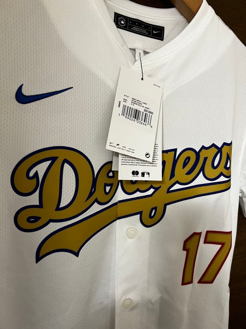 ドジャース ゴールドコレクションユニフォーム 大谷翔平 サイズYthS 子供用