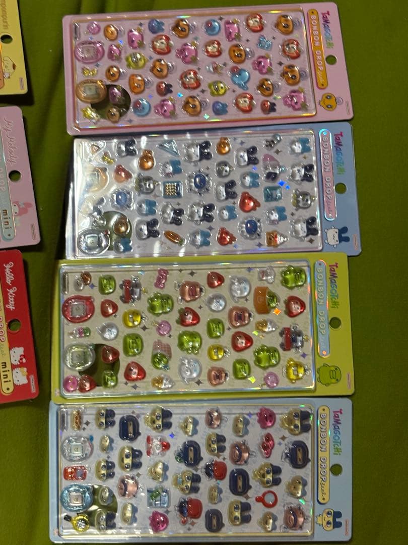 【正規品】ボンボンドロップシール　サンリオ　たまごっち　コットンパフィ　12点