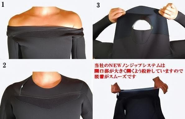 新品★３ｍｍセミドライ/ノンジップ　【エアフレイム】　サイズ選択　ウェットスーツ
