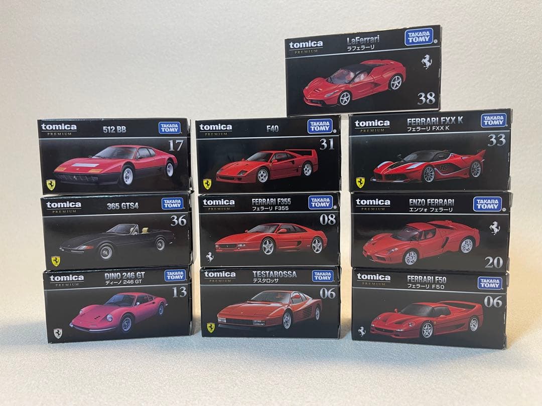 トミカ プレミアム 通常盤 全フェラーリ セット