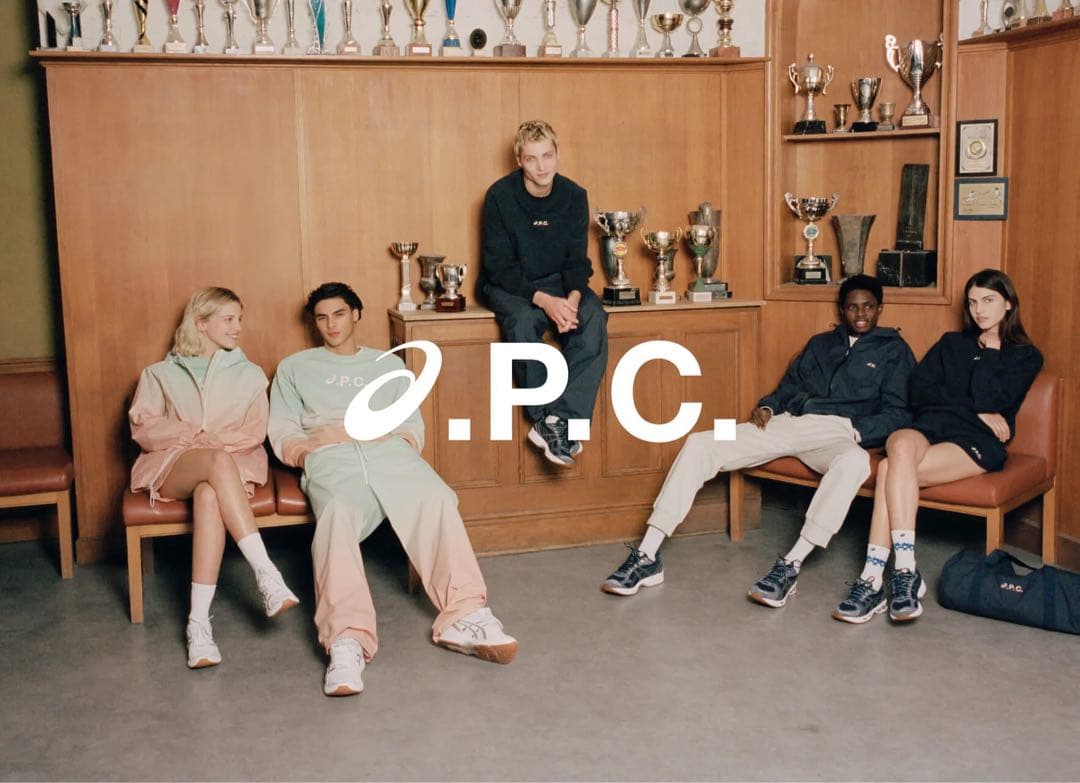 a.P.C. テニス　APC アシックス　サイズL
