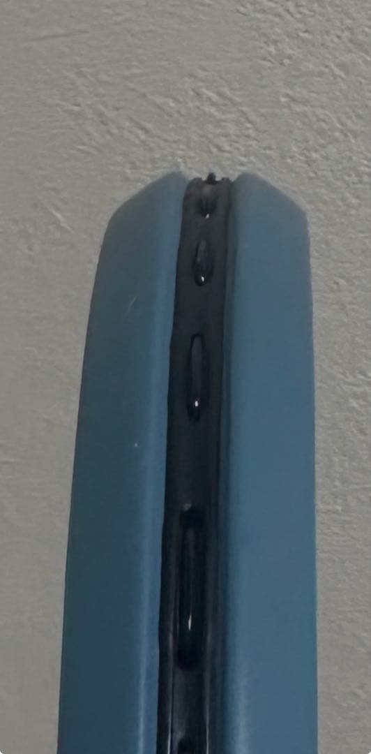 青いテニスラケット 軟式用