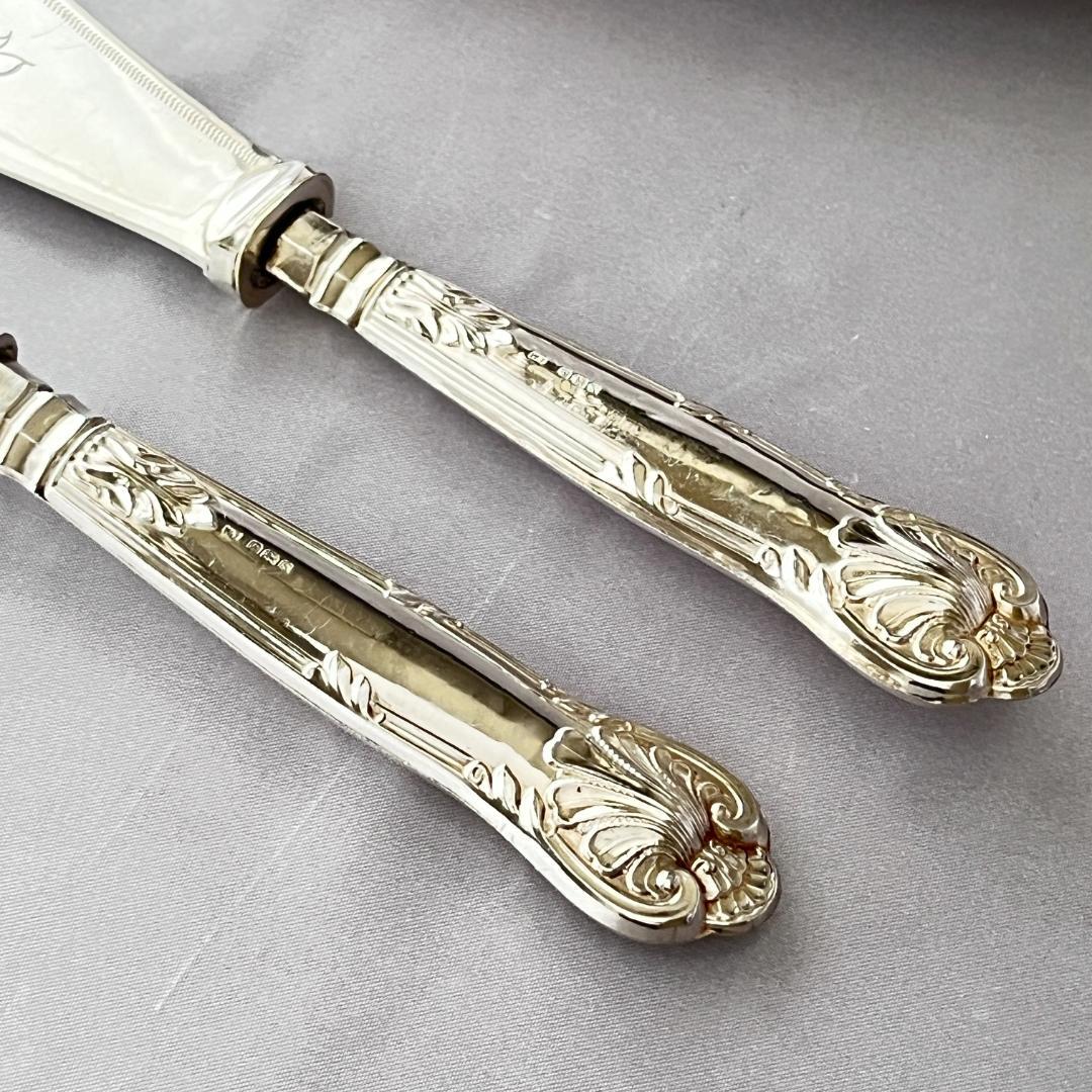 【William Yates】【純銀ハンドル】キングスパターン サーバー