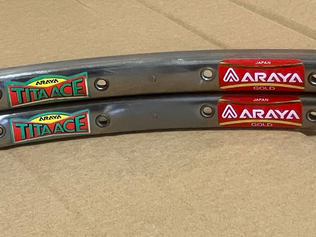 再値下げ 中古 ARAYA GOLD TITACE NJS チタン 競輪 ピスト