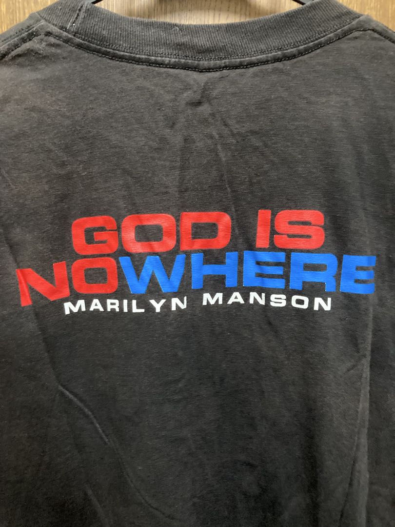 レア マリリン・マンソン Tシャツ「GOD IS NOW HERE」