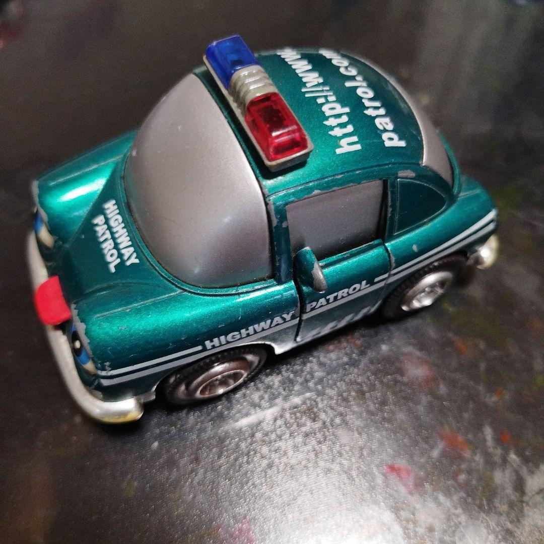 2台にしました！ブリキ外国パトカー赤レッド
