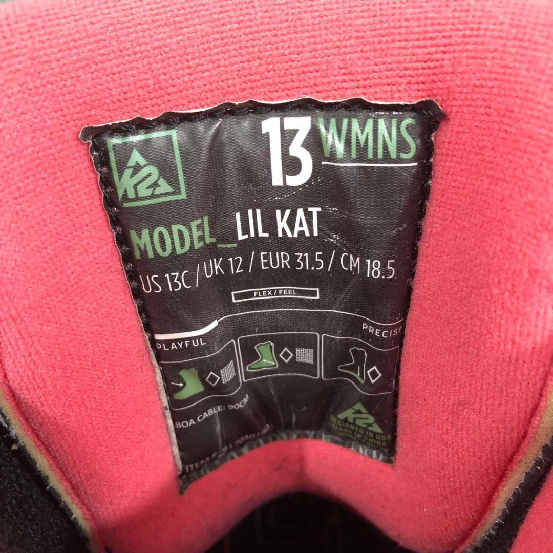 美品 BOA K2 LIL KAT 18.5cm スノーボード ブーツ 花柄