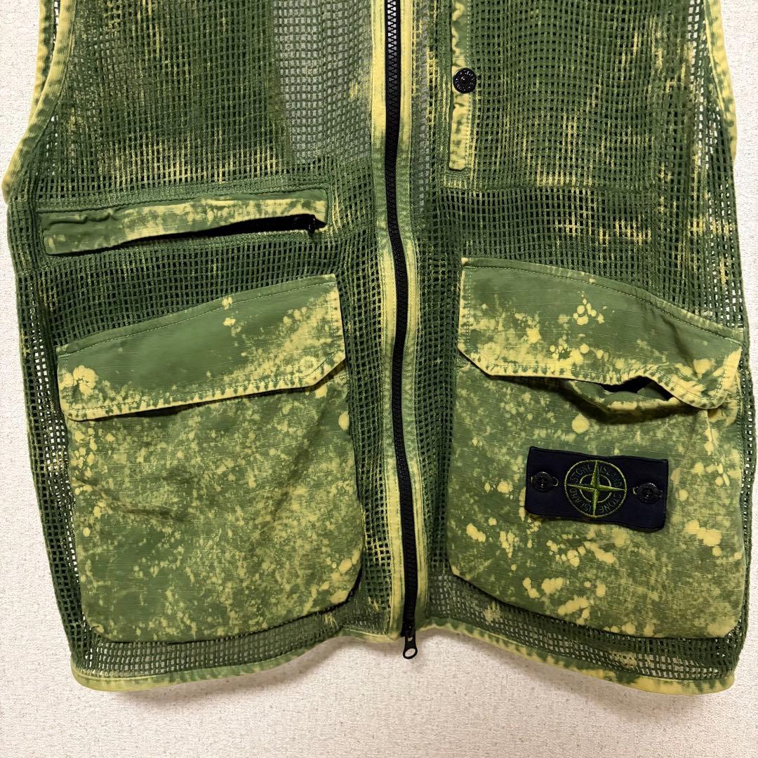 美品STONE  ハンティングベスト 実物　ミリタリーL ハンガー付
