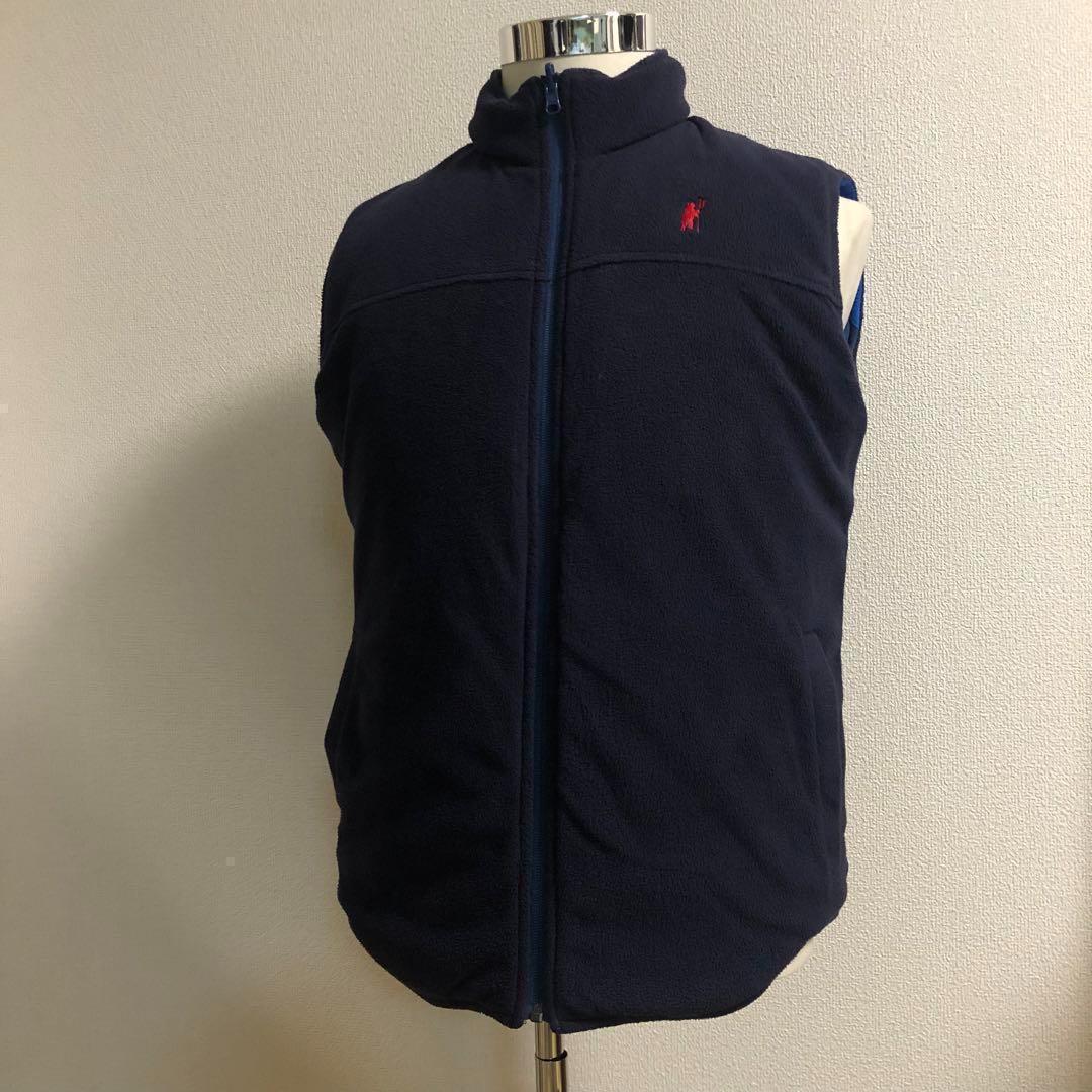 サーフアンドターフ リバーシブル 中綿 フリース ベスト★ネイビー Mサイズ