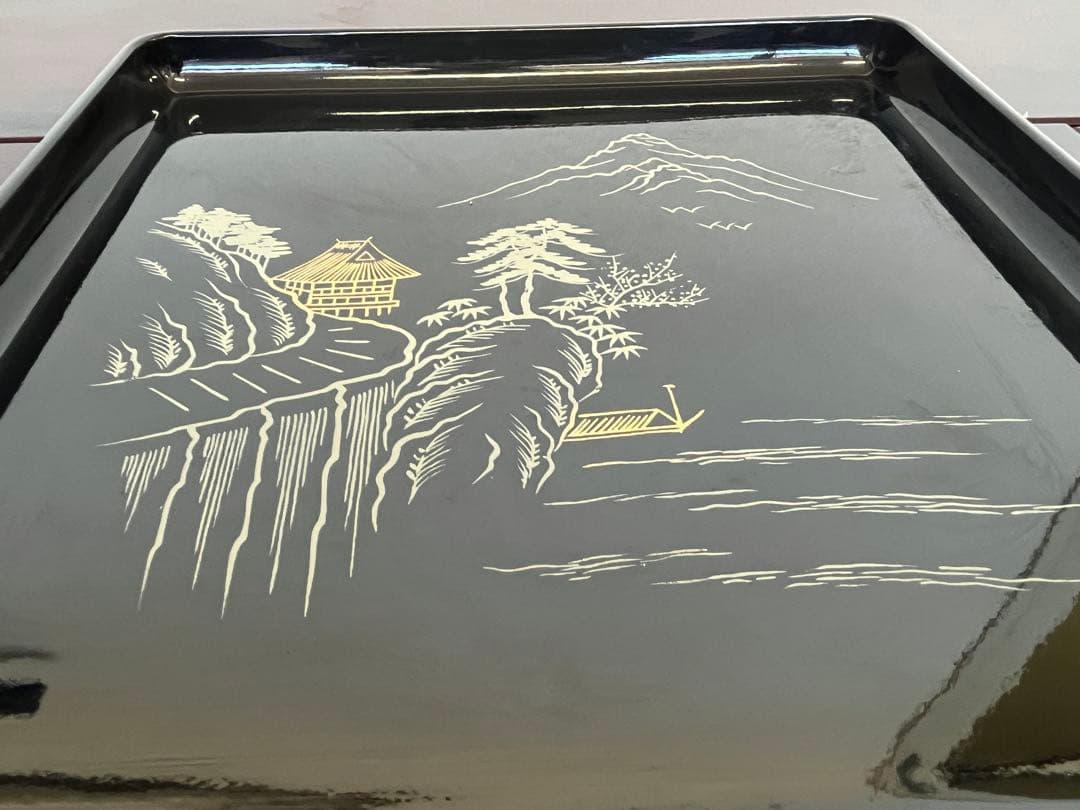 会席盆　漆器　工芸品　15枚セット　アンティーク